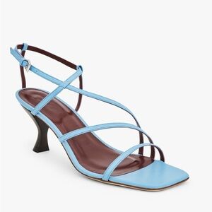 STAUD Light Blue Strappy Heels